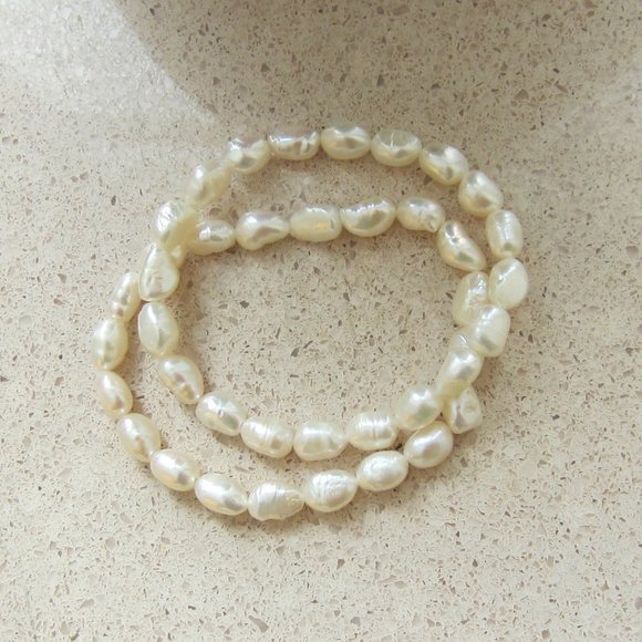 Freshwater Pearl Bracelet Set of 2 - Picture 2 of 12
